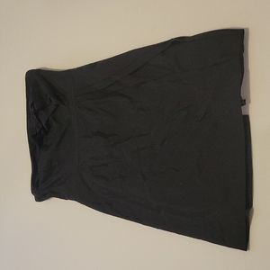 Strapless black dress